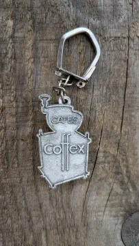 Porte-clés Cafés COFFEX — Moulin à café en métal — Années 60
