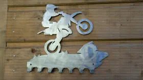 Porte-Clés mural Moto Cross